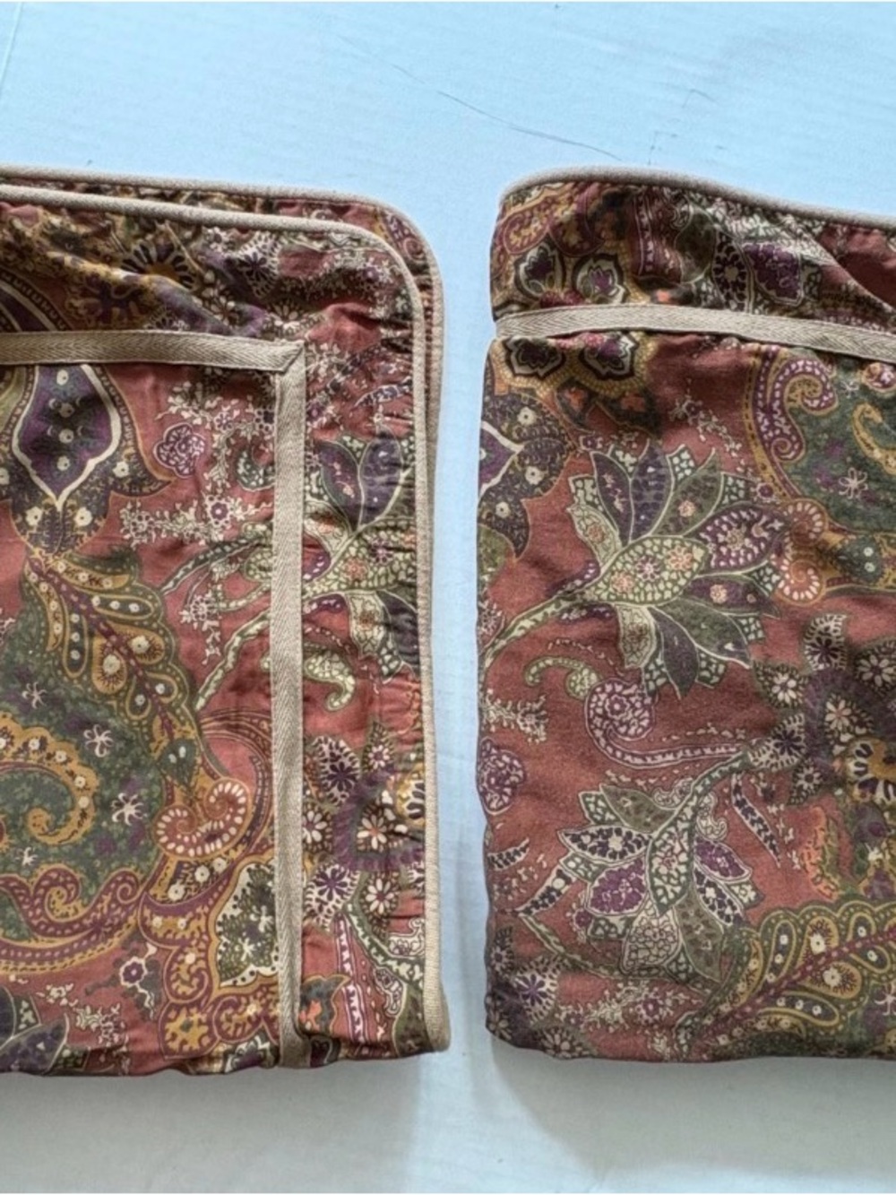 RALPH LAUREN CHAPS Chandler Paisley Standard Shams- Set of 2